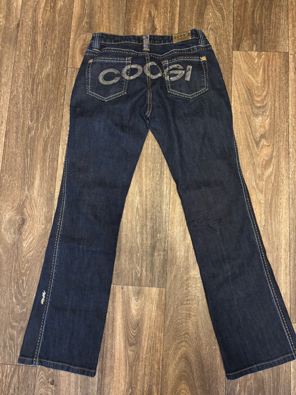 Coogi Y2K Blue Bootcut Bling Jeans